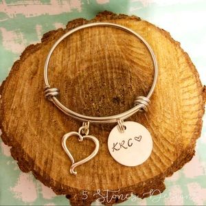 🆕 Children’s Initials Bangles Bracelets